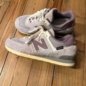 New Balance 574 Purple and Gray Sneakers
